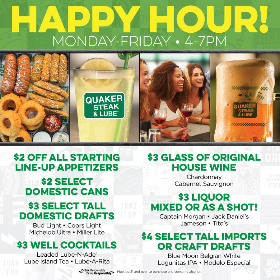 Happy Hour At the Quaker Steak & Lube Boardman Restaurant