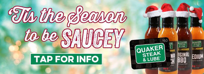 Holiday Gift Card Special At the Quaker Steak & Lube Wheeling Restaurant
