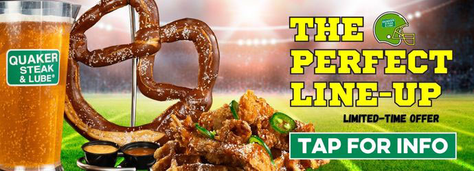 Limited Time Offer At the Quaker Steak & Lube State College Restaurant