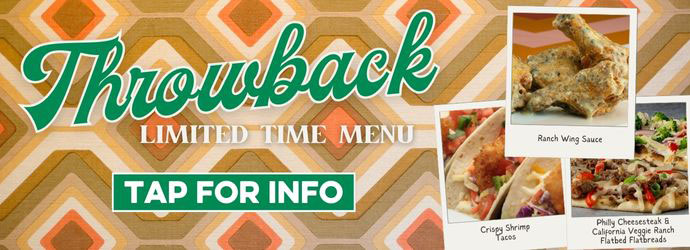 Throwback Limited Time Menu At the Quaker Steak & Lube Restaurants